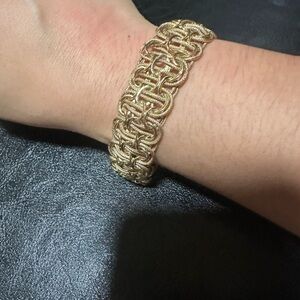 14k Elegant Gold Chain Bracelet